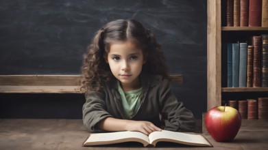 Educational success concept. Concept of education and reading. The development of the imagination.