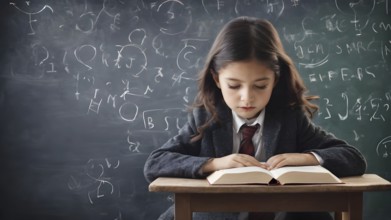 Educational success concept. Concept of education and reading. The development of the imagination.