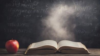 Educational success concept. Concept of education and reading. The development of the imagination.