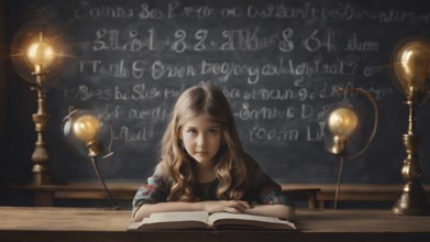 Educational success concept. Concept of education and reading. The development of the imagination.