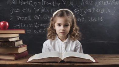 Educational success concept. Concept of education and reading. The development of the imagination.