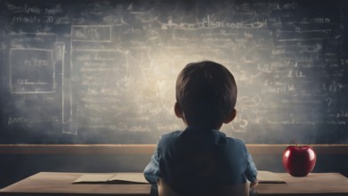 Educational success concept. Concept of education and reading. The development of the imagination.
