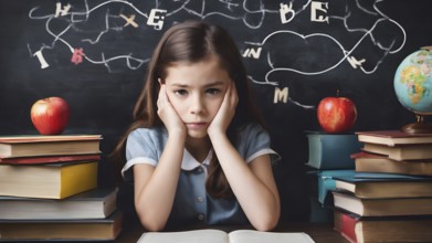 Educational success concept. Concept of education and reading. The development of the imagination.