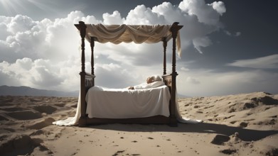 Death as end of life. Concept of death. AI generated image. AI