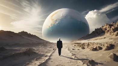 Death as end of life. Concept of death. AI generated image. AI