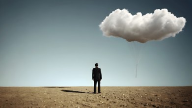 Death as end of life. Concept of death. AI generated image. AI