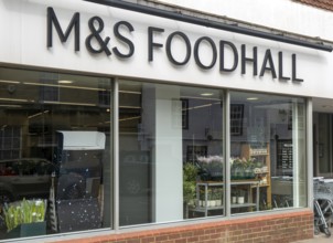 M&S FoodHall, Marks and Spencer food hall shop store, Devizes, Wiltshire, England, UK