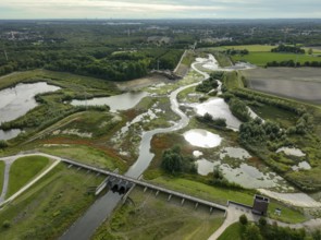 Dortmund, Castrop-Rauxel, North Rhine-Westphalia, Germany - River renaturalisation, renaturation of