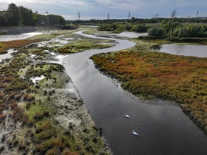Dortmund, Castrop-Rauxel, North Rhine-Westphalia, Germany - River renaturalisation, renaturation of