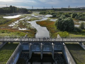 Dortmund, Castrop-Rauxel, North Rhine-Westphalia, Germany - River renaturalisation, renaturation of