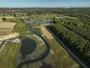 Dortmund, Castrop-Rauxel, North Rhine-Westphalia, Germany - River renaturalisation, renaturation of