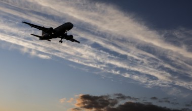 Landing of an aircraft at BER Berlin Brandenburg Willy Brandt Airport, Schönefeld, 29/09/2025,