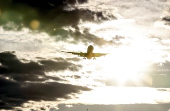 Landing of an aircraft at BER Berlin Brandenburg Willy Brandt Airport, Schönefeld, 29/09/2025,