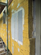 Insulation of a building with mineral fibre boards in Düsseldorf, Germany