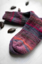 Knitted socks in pink