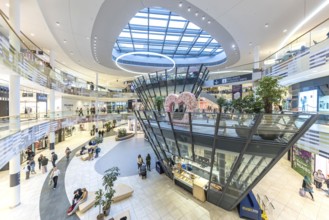 Milaneo shopping centre in the Europaviertel district of Stuttgart. Interior view. Stuttgart,