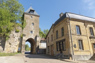 Port de Bourgogne, city gate, Mouzon, Département Ardennes, Grand Est, France
