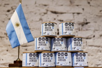 Dulce de Leche, market hall of San Telmo, Buenos Aires, capital of Argentina