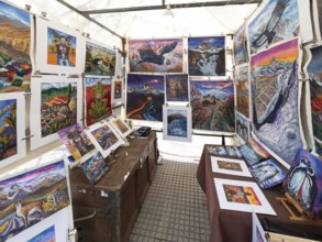 Art market, Plaza Francia, Recoleta, Buenos Aires, capital of Argentina