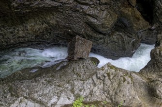 Breitachklamm gorge near Oberstdorf, the deepest rocky gorge in Central Europe