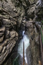 Breitachklamm gorge near Oberstdorf, the deepest rocky gorge in Central Europe