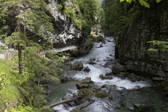 Breitachklamm gorge near Oberstdorf, the deepest rocky gorge in Central Europe