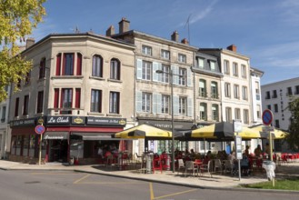Street café, gastronomy, Verdun, Département Meuse, Grand Est, France