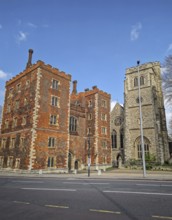 Morton's Tower, the gatehouse to Lambeth Palace, residence of Archbishop of Canterbury in London,