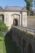 Porte de France, fortress gate, bridge, fortress wall, fortress moat, citadel, Vauban