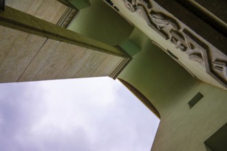 Low Angle View on Olten Friedenskirche Church in an Autumn Day in Olten, Solothurn Canton,