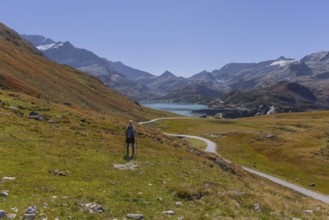 Landscape panorama, hiking area, Uttendorf Pinzgau, Tauernmoossee lake