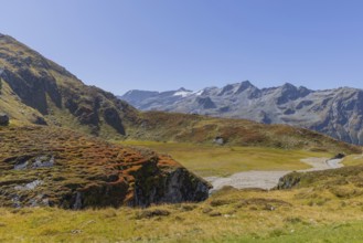Mountain panorama, Uttendorf Pinzgau, autumn landscape, alpenglow