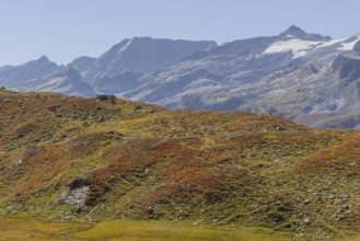 Mountain panorama, Uttendorf Pinzgau, autumn landscape, alpenglow