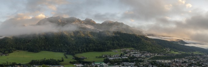 Dachtstein, Dachtstein glacier, shrouded in clouds, Styria, Austria