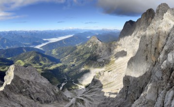 View from the Dachtstein, Dachtstein glacier, Styria, Austria