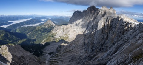 View from the Dachtstein, Dachtstein glacier, Styria, Austria