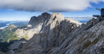 View from the Dachtstein, Dachtstein glacier, Styria, Austria