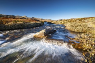 River Store Ula in the autumnal Rondane National Park, Norway