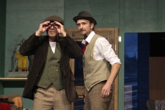Silvio Hildebrandt (Dr Courtenay), Thilo Herrmann (Prof Marcus), LADYKILLERS, photo rehearsal on 29