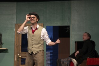 Thilo Herrmann (Prof. Marcus), LADYKILLERS, photo rehearsal on 29.09.2025 at the Berliner