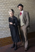Vera Müller (Mrs Wilberforce), Thilo Herrmann (Prof Marcus), LADYKILLERS, photo rehearsal on 29.09