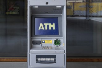 ATM cash machine, Arosa, Graubünden, Switzerland