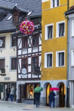 Half-timbered house, Domplatz, Feldkirch, Vorarlberg, Austria