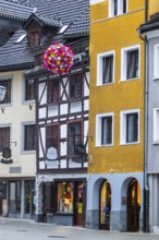 Half-timbered house, Domplatz, Feldkirch, Vorarlberg, Austria