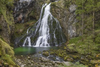 Landscape, Gollinger waterfall, autumn colours