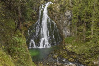 Landscape, Gollinger waterfall, autumn colours
