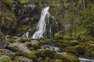 Landscape, Gollinger waterfall, autumn colours