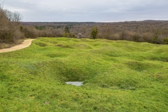 Scenery showing a historic battlefield around Verdun, fought from 21 February to 18 December 1916