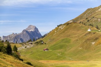 Idyllic scenery around Warth, a municipality in the district of Bregenz in the Austrian state of