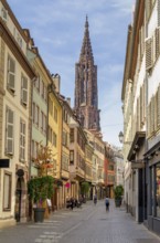 Idyllic impression of Strasbourg, a city at the Alsace region in France